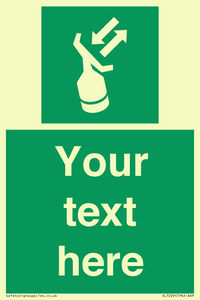 Custom sign safe condition Search and rescue transponder